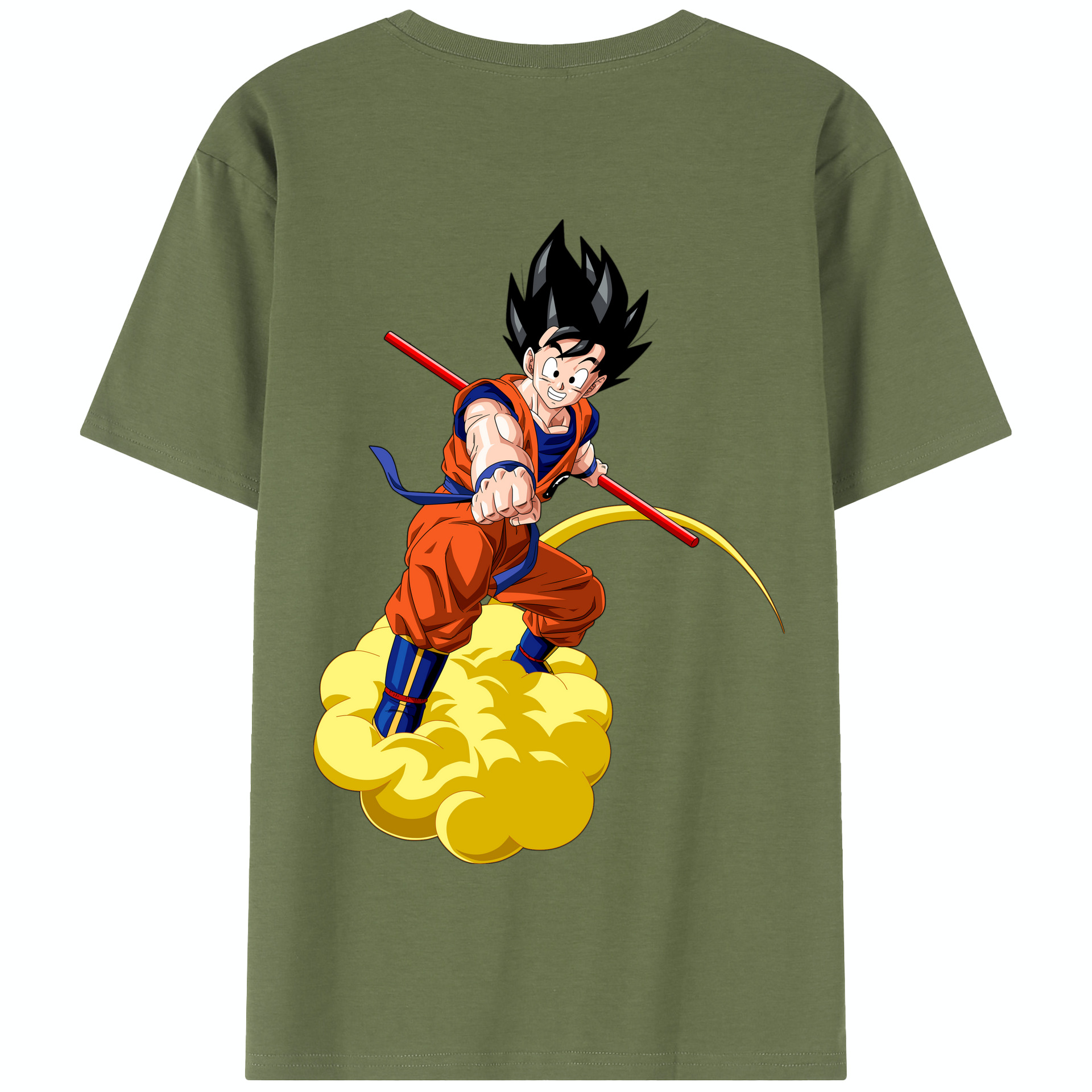 （画像用） ドラゴンボール 孫 悟飯（そんごはん）DRAGON BALL Son Gohan 綿100％半袖Tシャツ（背面プリント）